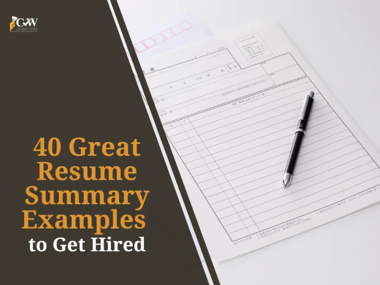 Resume summary examples