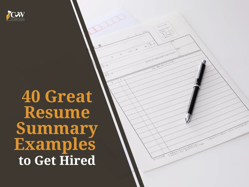 Resume summary examples
