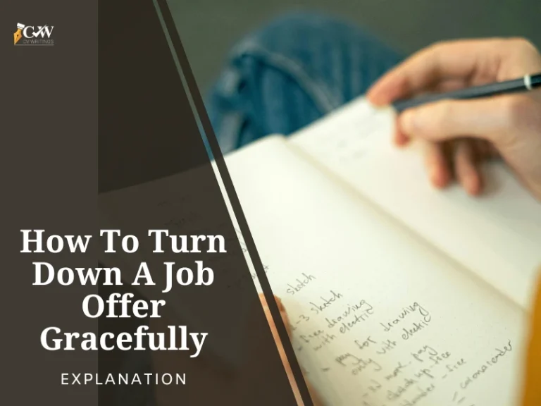 Turn Down A Job Offer